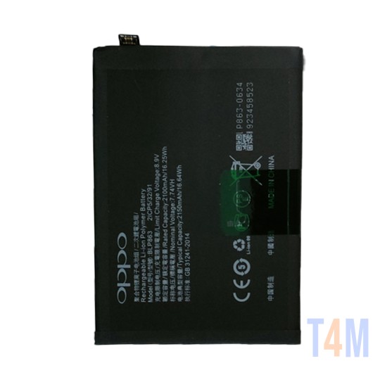 BATERIA OPPO RENO 6 5G 2021/CPH2251/ORE65GBATB BLP863 4250MAH